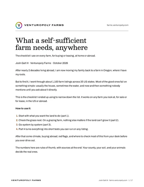 Page 1 of 17: how to use it, from the report